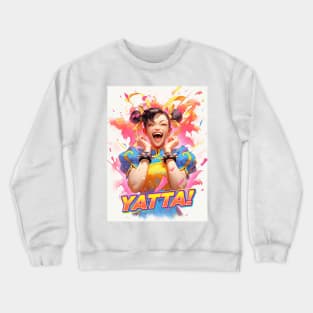 YATTA 365 - CHUN LI - STREET FIGHTER | Arcade Video Game Cute Kawaii Happy Anime Girl | PROUD OTAKU Crewneck Sweatshirt